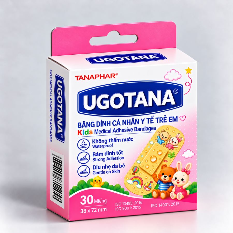 Băng Dính Cá Nhân Y Tế Dành Cho Trẻ Em UGOTANA
