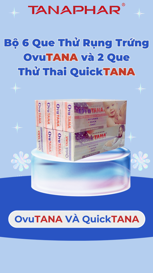 Bộ 6 Que Thử Rụng Trứng OvuTANA và 2 Que Thử Thai QuickTANA