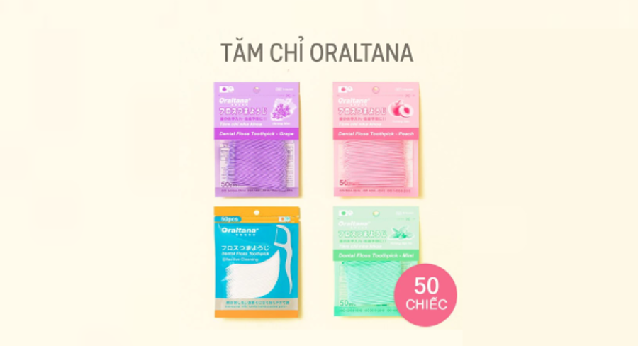 Tăm chỉ nha khoa Oraltana chính hãng giá tốt, túi 50 chiếc