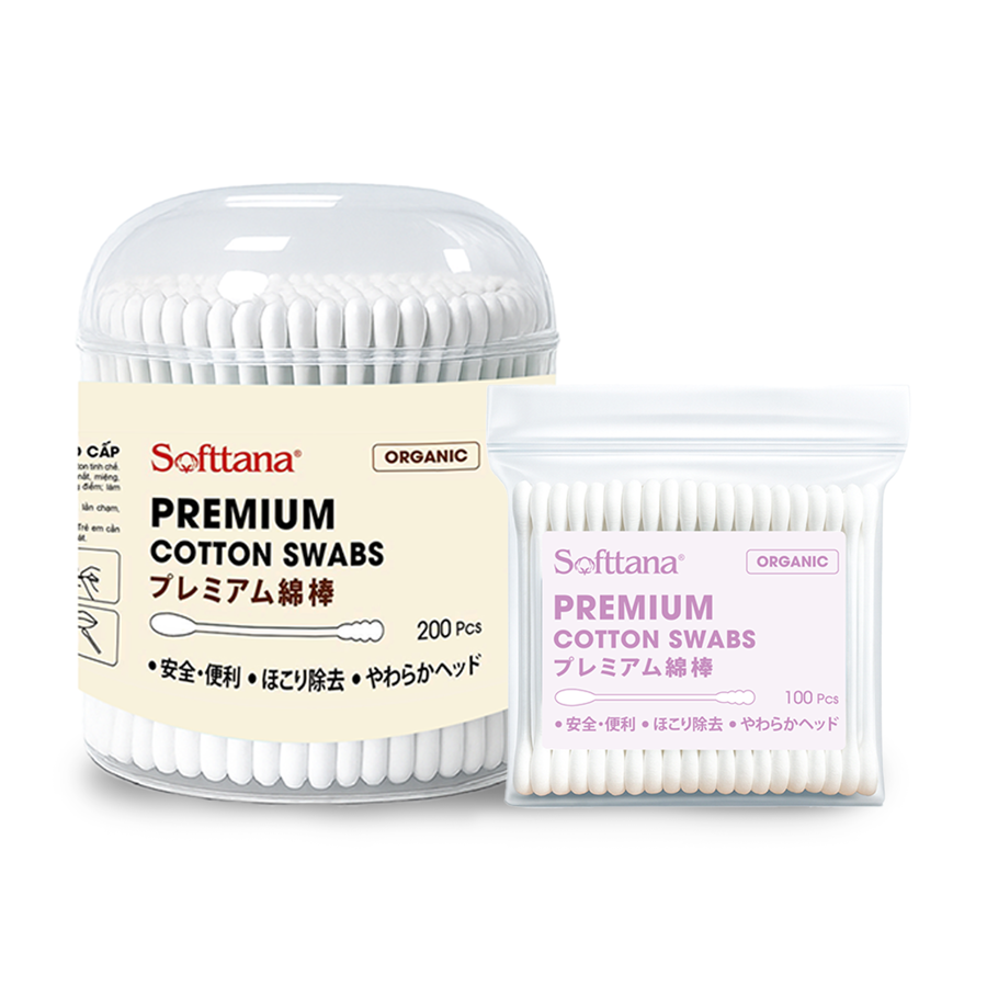 BÔNG VỆ SINH TAI MŨI SOFTTANA PREMIUM