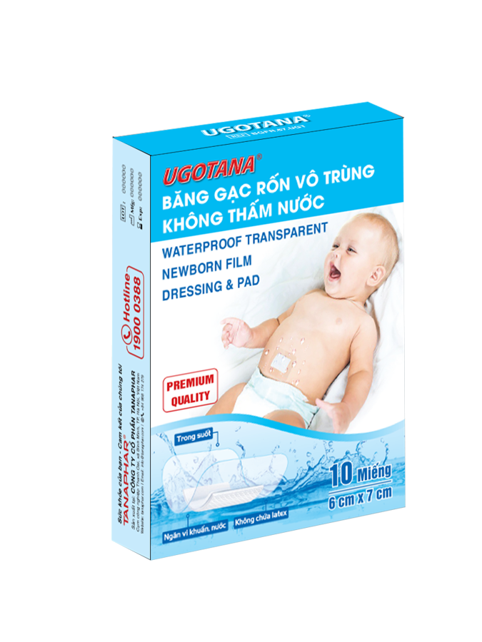 Băng gạc rốn vô trùng không thấm nước UGOTANA