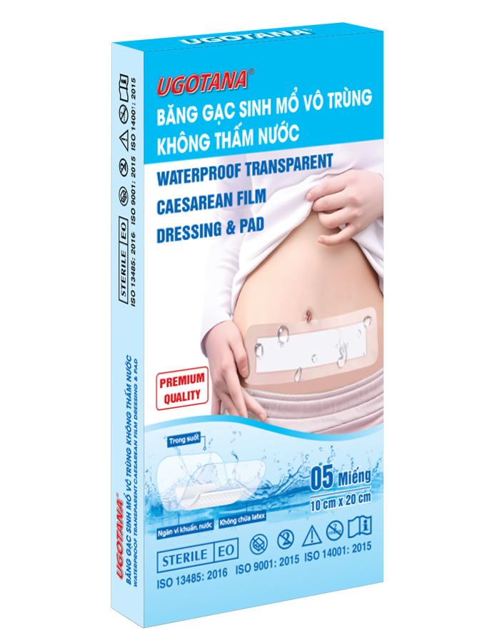 Băng gạc sinh mổ vô trùng không thấm nước  Ugotana
