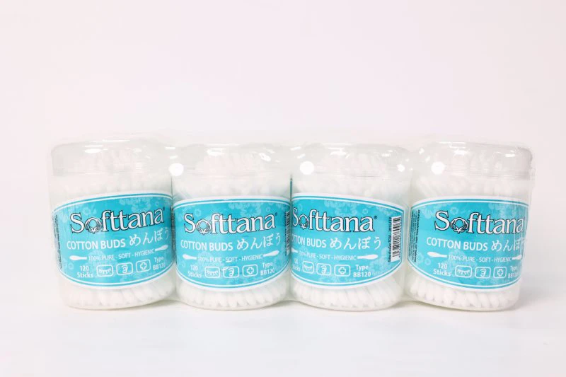 Bông vệ sinh tai mũi em bé SOFTTANA – Mềm mịn, an toàn cho bé 3