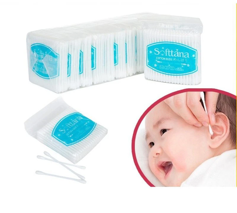 Bông vệ sinh tai mũi em bé SOFTTANA – Mềm mịn, an toàn cho bé 4