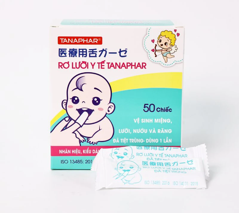 Rơ lưỡi y tế Tanaphar chính hãng, đã tiệt trùng, mềm mại an toàn cho bé 1