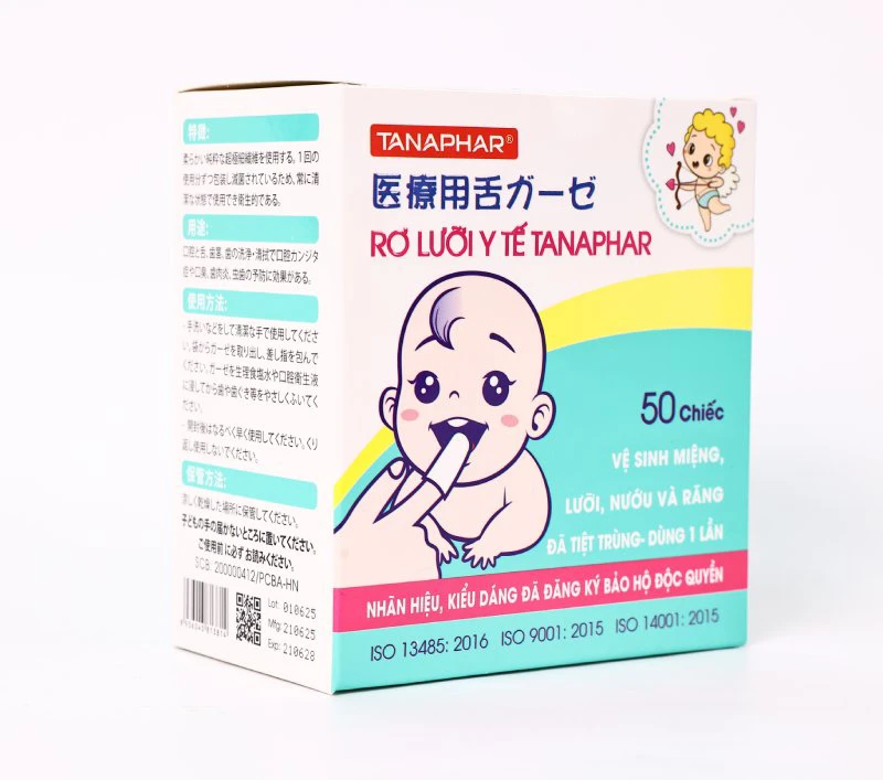 Rơ lưỡi y tế Tanaphar chính hãng, đã tiệt trùng, mềm mại an toàn cho bé 2