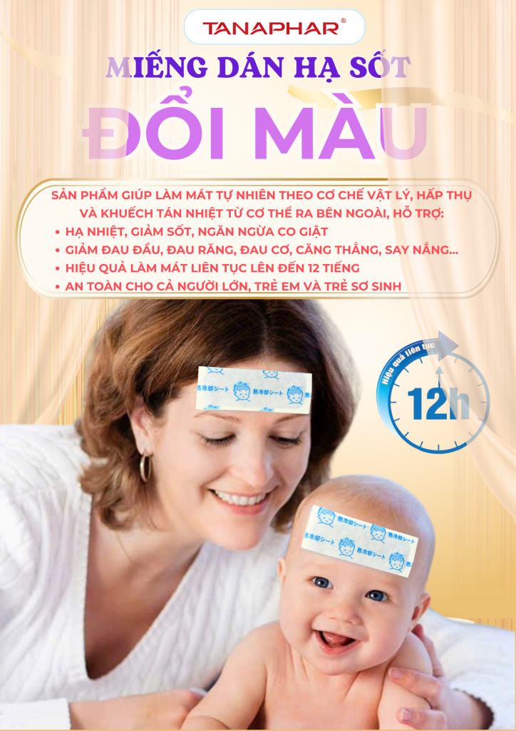 Miếng dán hạ sốt đổi màu Cooltana 4