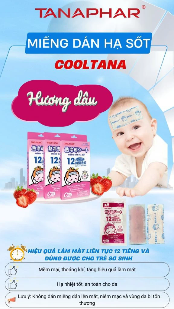 Miếng dán hạ sốt Cooltana- an toàn và hiệu quả cao 4