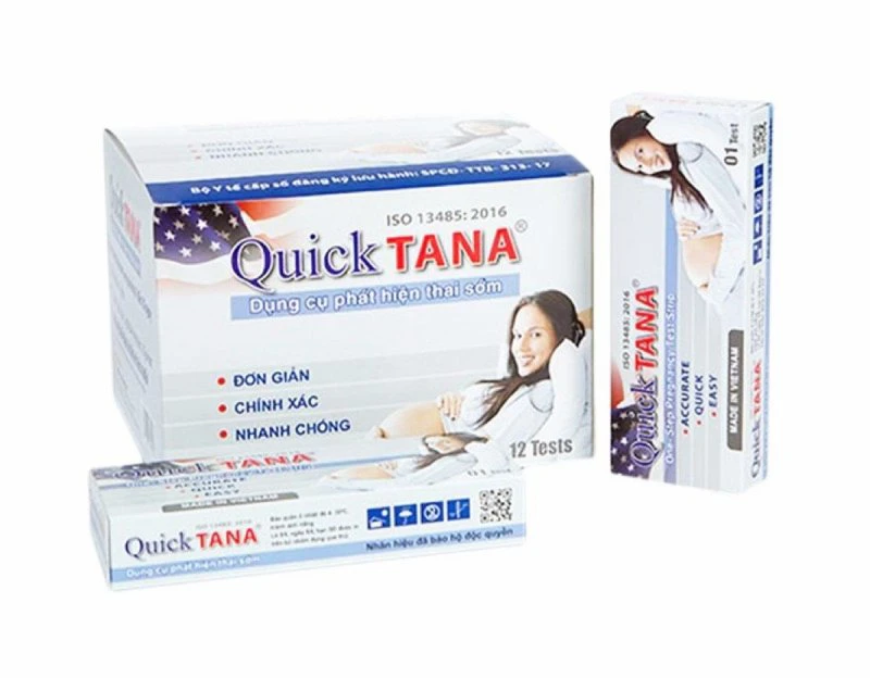 Que thử xét nghiệm định tính HCG QuickTANA nhanh chóng chính xác 3