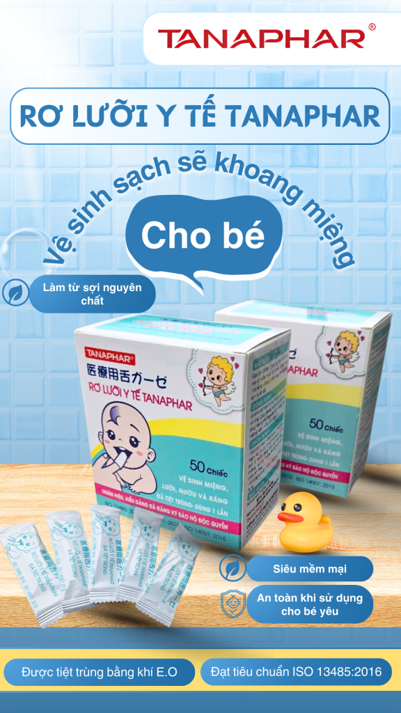 Rơ lưỡi y tế Tanaphar giúp vệ sinh sạch sẽ khoang miệng cho bé yêu 1