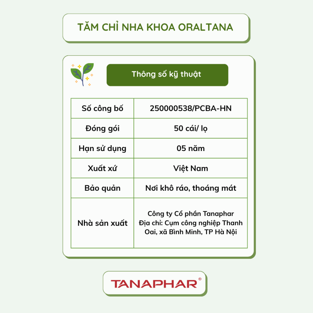TĂM CHỈ NHA KHOA ORALTANA 5