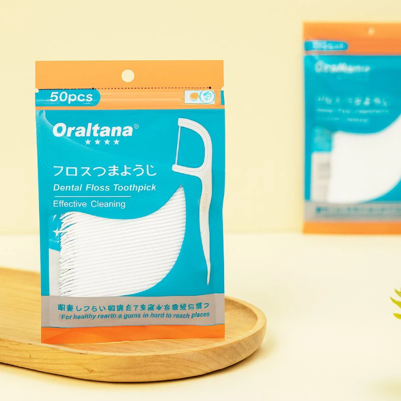 Tăm chỉ nha khoa Oraltana chính hãng giá tốt, túi 50 chiếc 2
