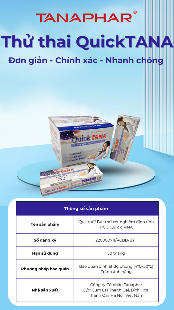 Thử thai QuickTANA – Đơn giản – Chính xác – Nhanh chóng 1