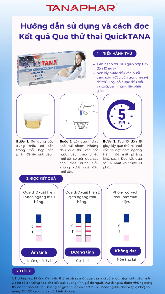 Thử thai QuickTANA – Đơn giản – Chính xác – Nhanh chóng 3
