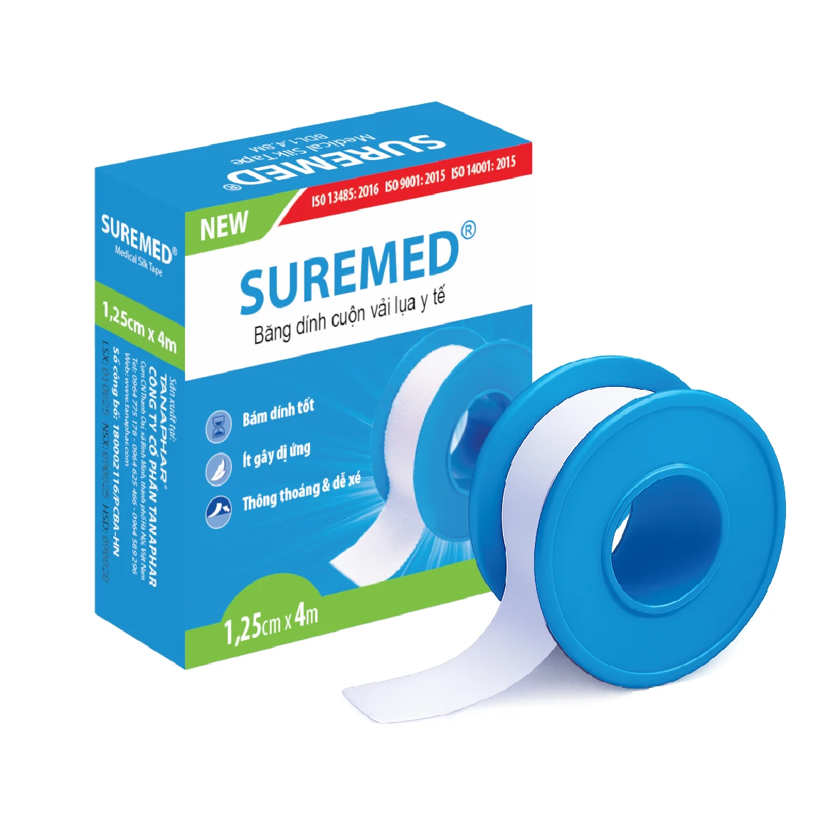 Băng Dính Cuộn Vải Lụa Y Tế Suremed BH245173