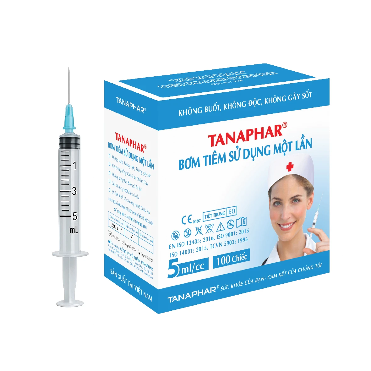 Bơm Tiêm Sử Dụng 1 Lần TANAPHAR BH245165