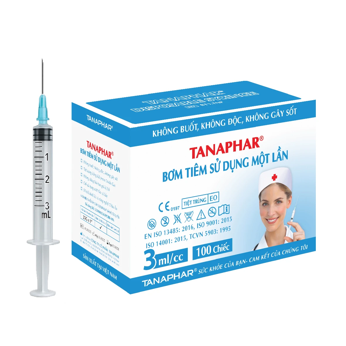 Bơm Tiêm Sử Dụng 1 Lần TANAPHAR BH245165