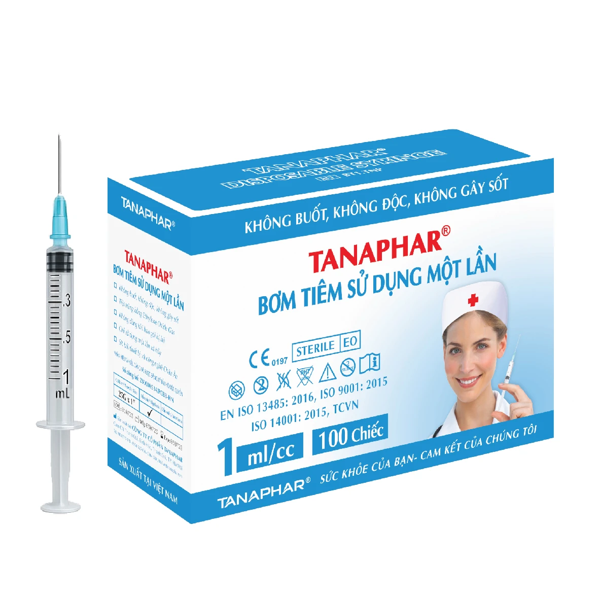 Bơm Tiêm Sử Dụng 1 Lần TANAPHAR BH245165