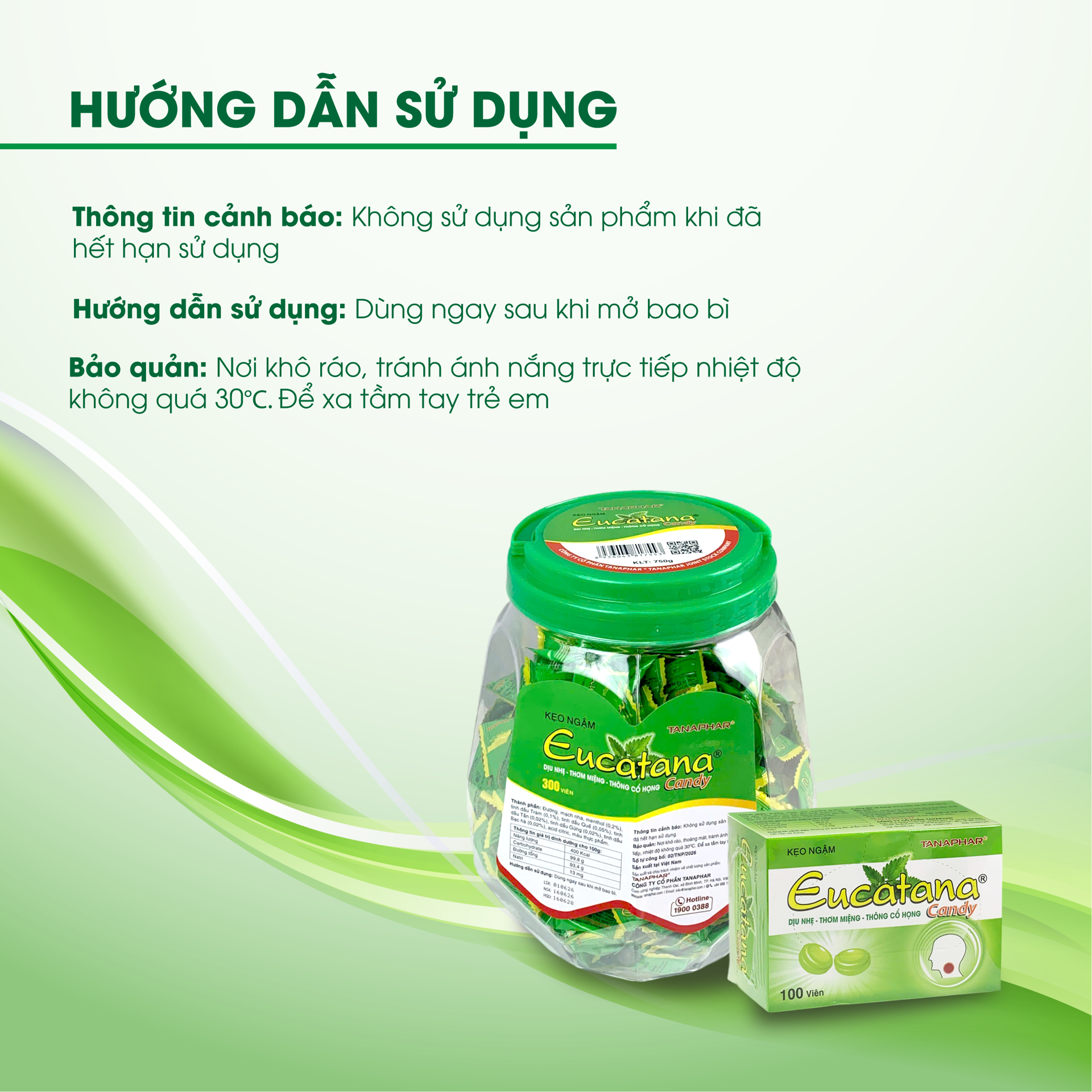 Kẹo Ngậm EUCATANA Hương Thảo Mộc Tự Nhiên, Dịu nhẹ, Thơm Miệng, Thông Cổ Họng, Phù Hợp Cho Cả Gia Đình BH246208 6