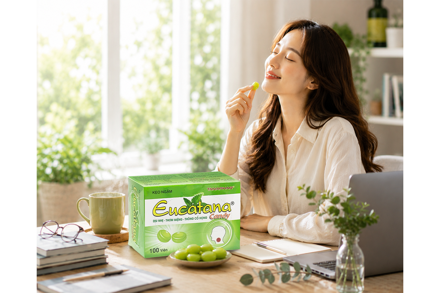 KẸO NGẬM EUCATANA – HƯƠNG TINH DẦU THIÊN NHIÊN THƠM MÁT CHO CUỘC SỐNG NĂNG ĐỘNG 3