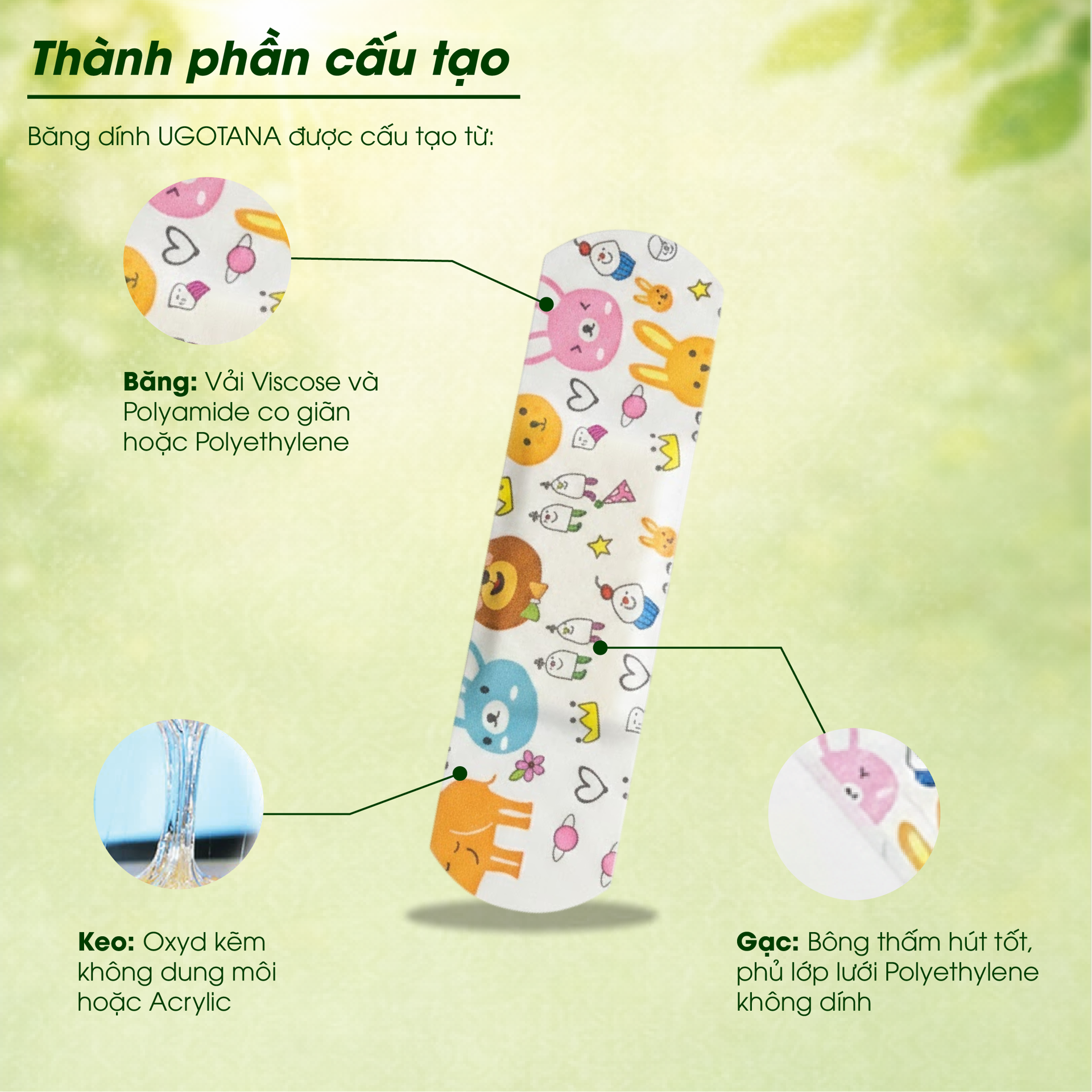 Băng Dính Cá Nhân Y Tế Dành Cho Trẻ Em Ugotana BH245142 1