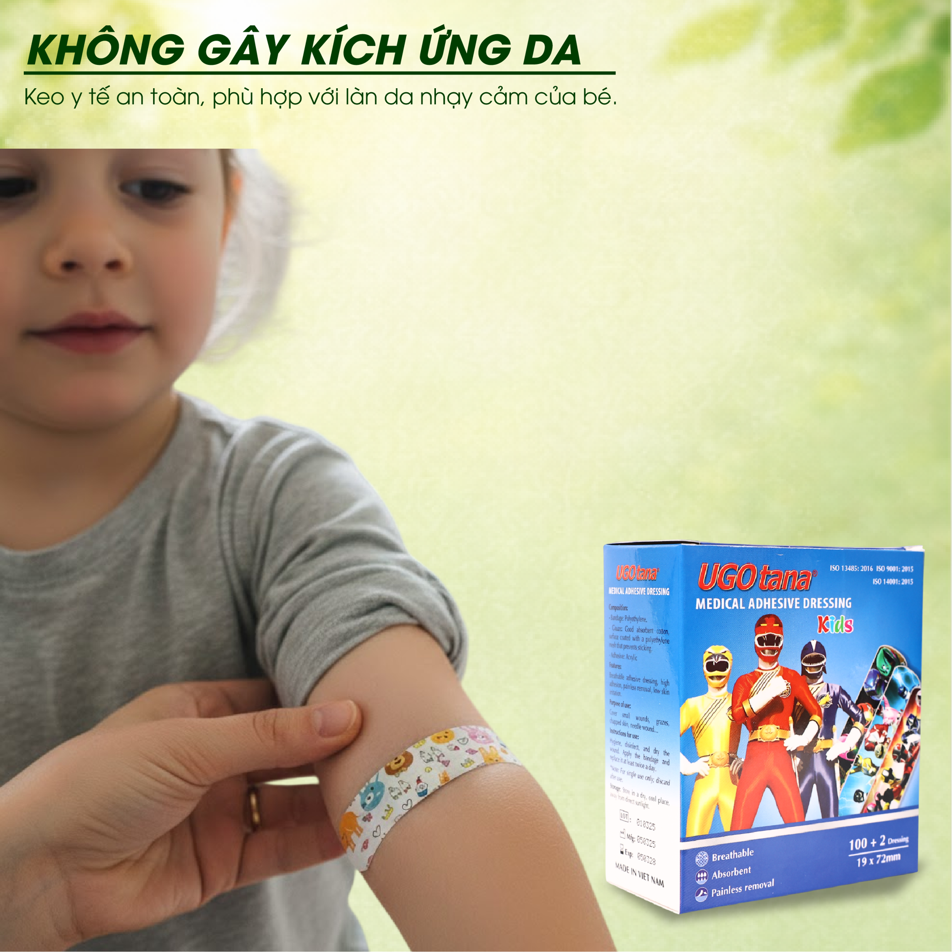 Băng Dính Cá Nhân Y Tế Dành Cho Trẻ Em Ugotana BH245142 5