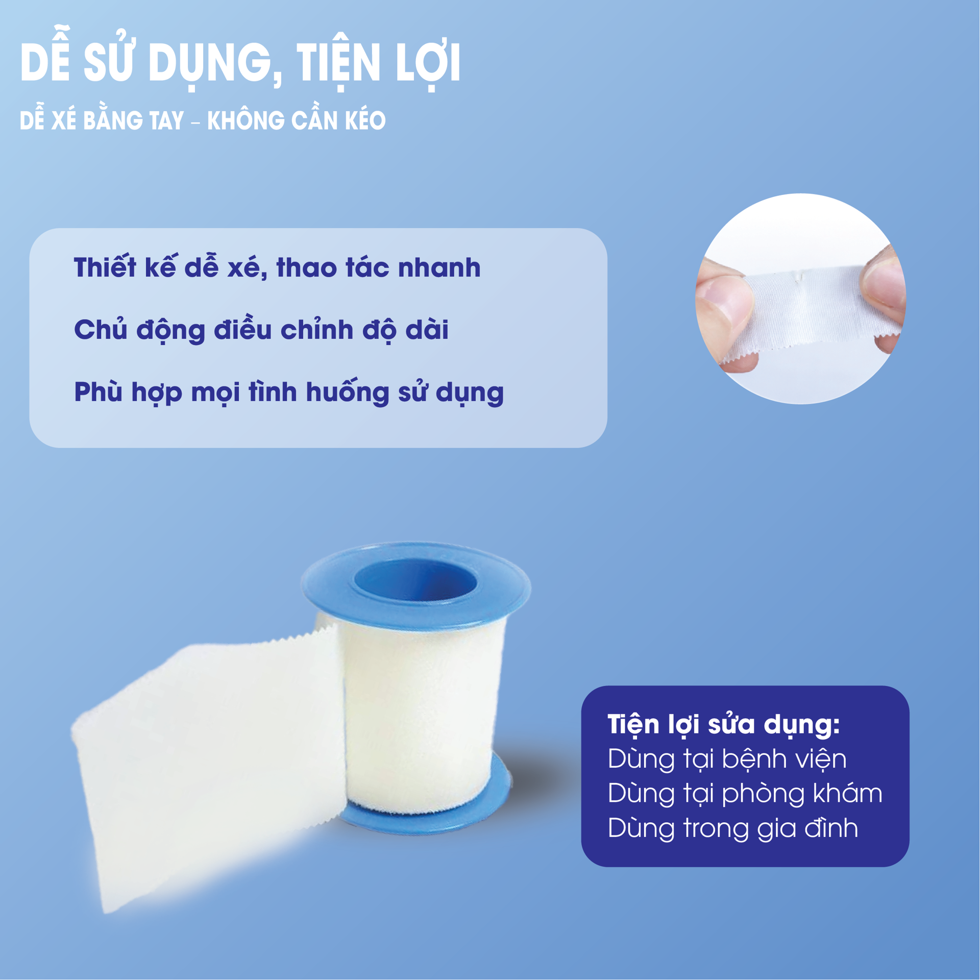 Băng Dính Cuộn Vải Lụa Y Tế Suremed BH245173 3