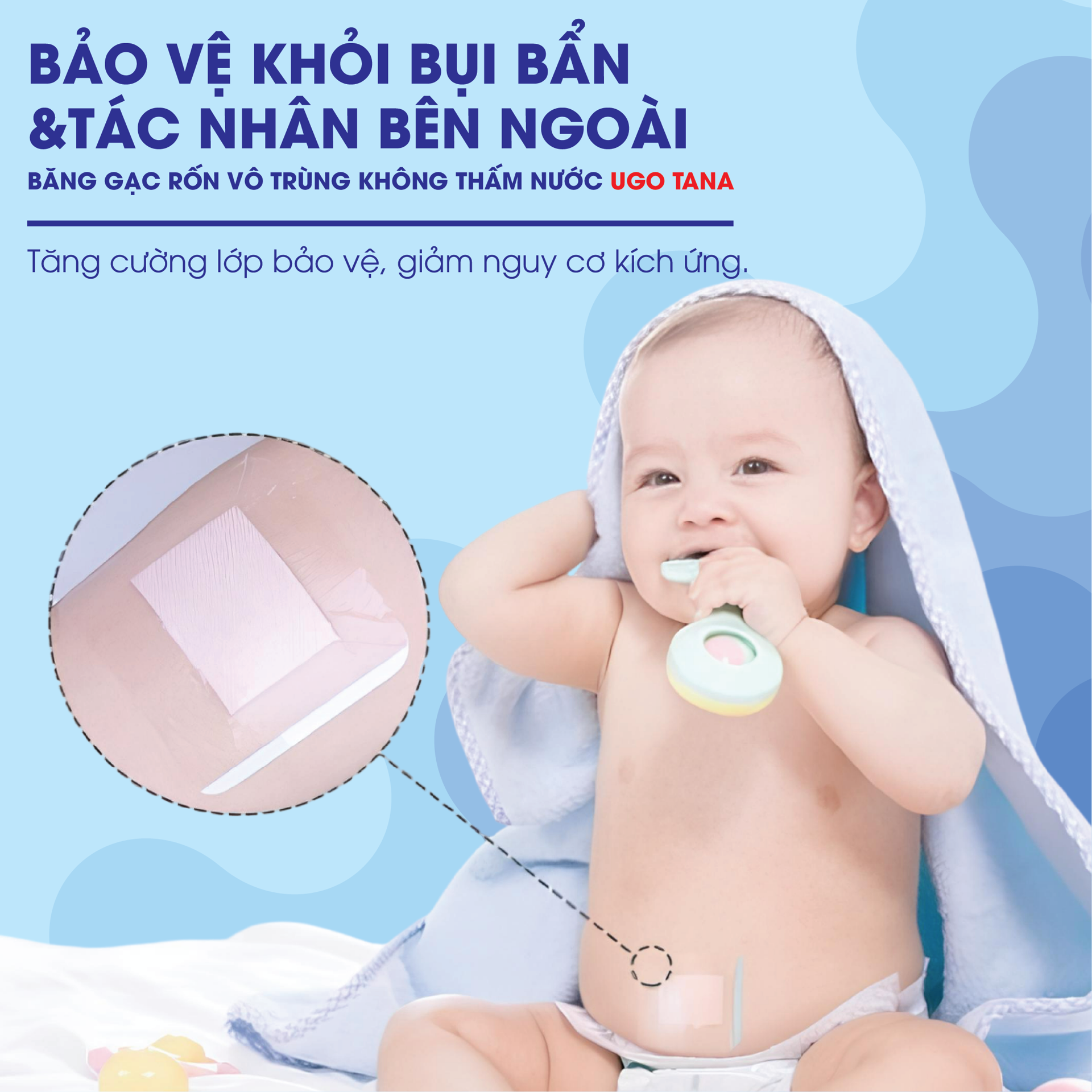 Băng gạc rốn vô trùng không thấm nước UGOTANA BH245146 3