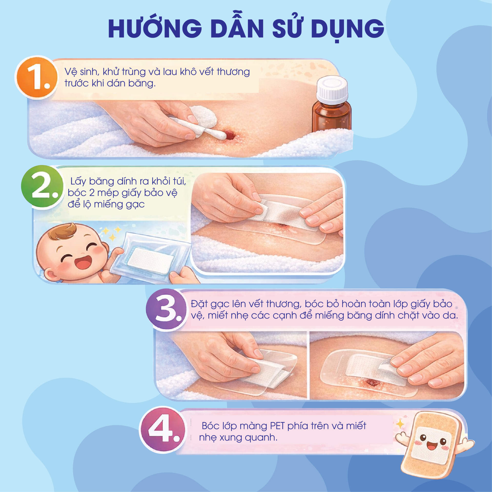 Băng gạc rốn vô trùng không thấm nước UGOTANA BH245146 1