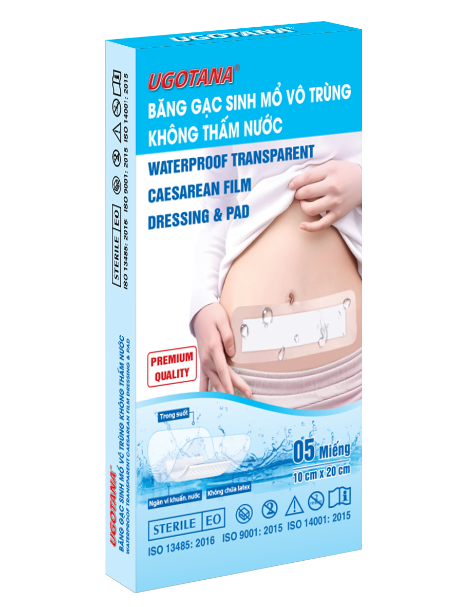 Băng gạc sinh mổ vô trùng không thấm nước Ugotana BH245148
