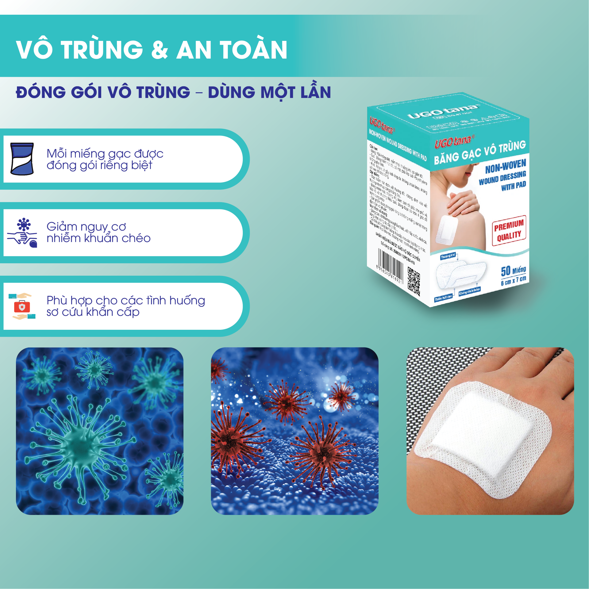 Băng gạc vô trùng Ugotana BH245143 2
