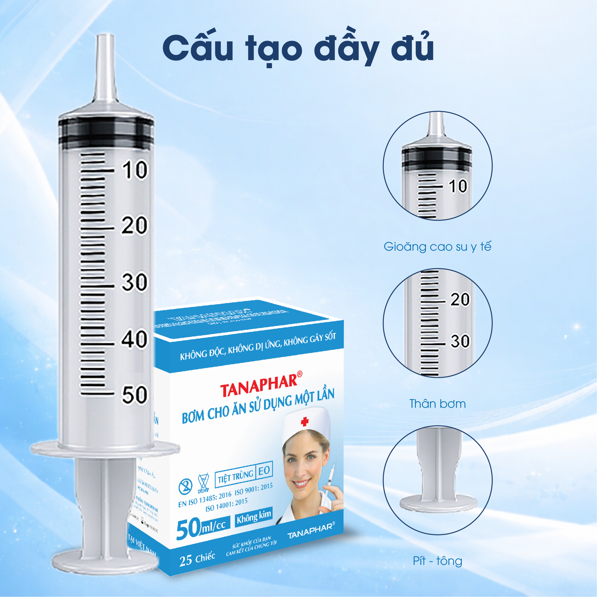 Bơm Cho Ăn Sử Dụng Một Lần 50ml/cc TANAPHAR BH245164 1