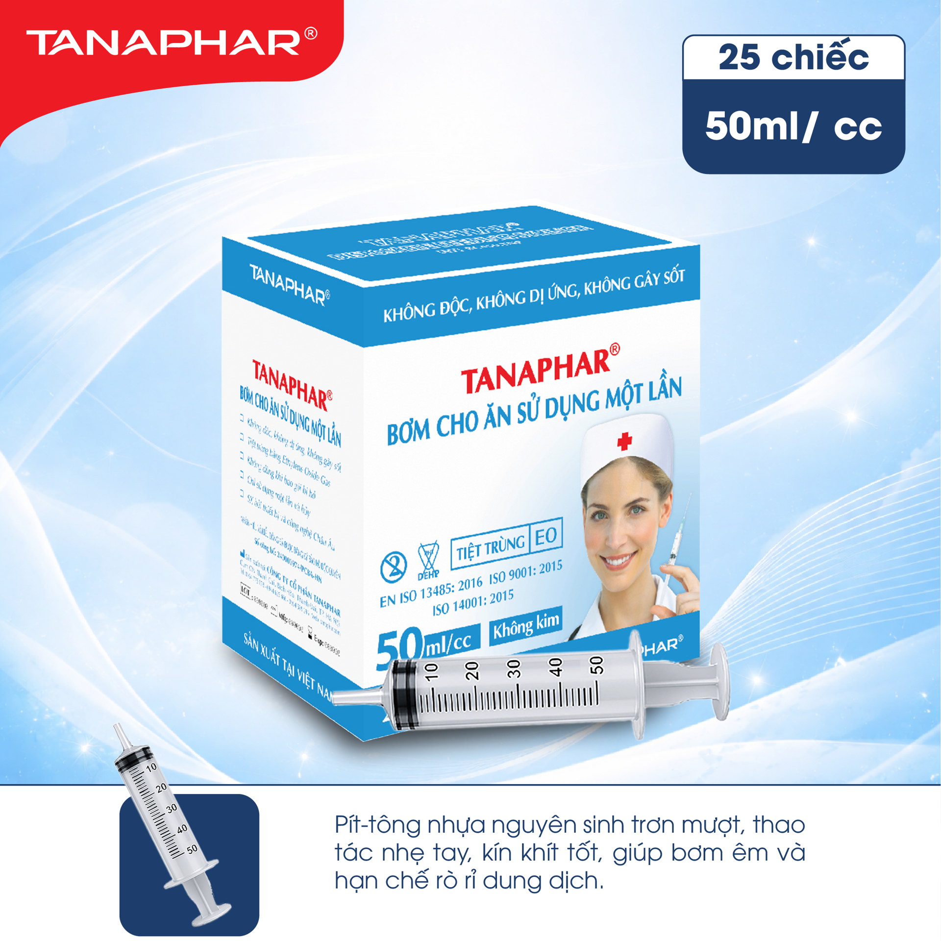Bơm Cho Ăn Sử Dụng Một Lần 50ml/cc TANAPHAR BH245164 4