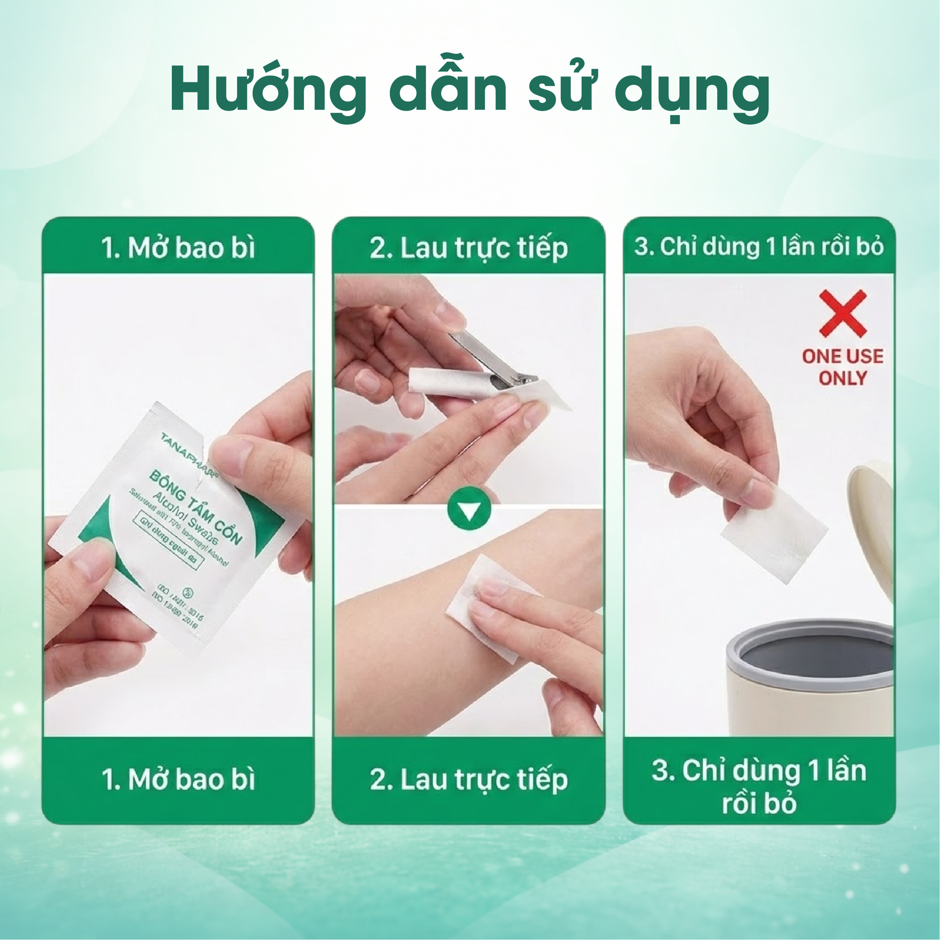 Bông tẩm cồn Tanaphar BH245149 1
