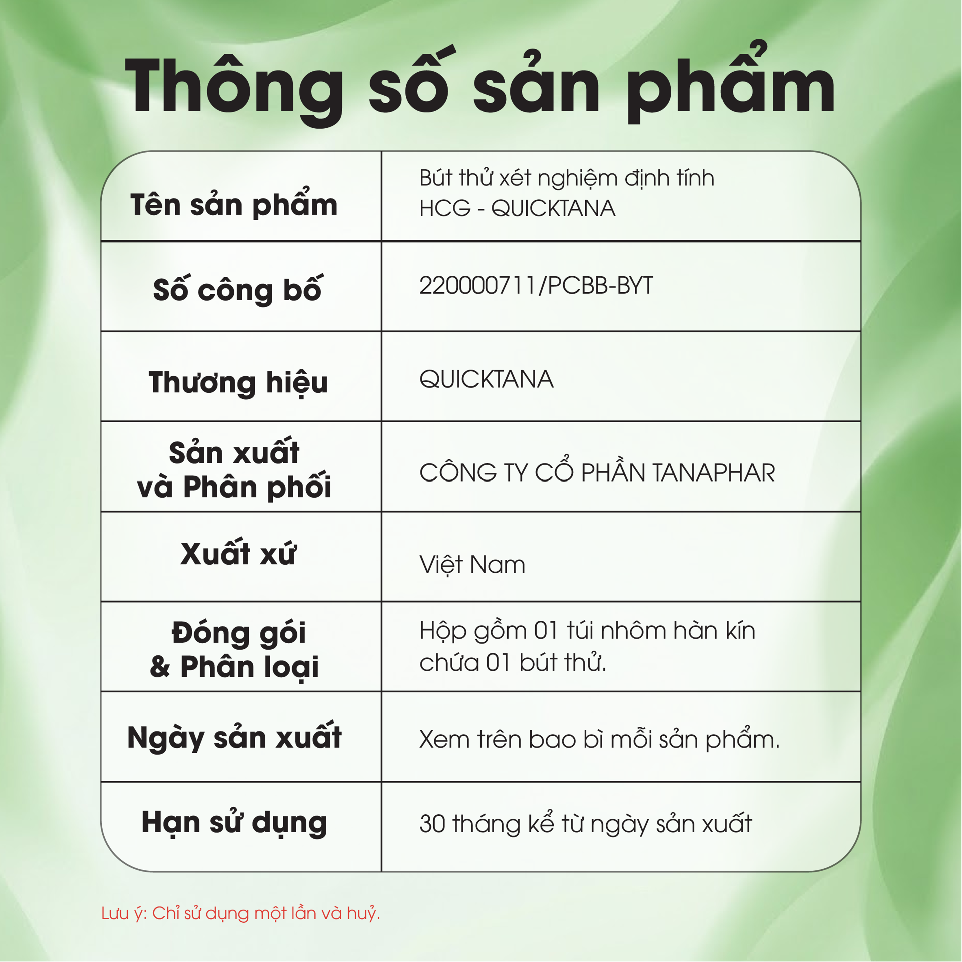 Bút Thử Thai QUICKTANA BH245186 3