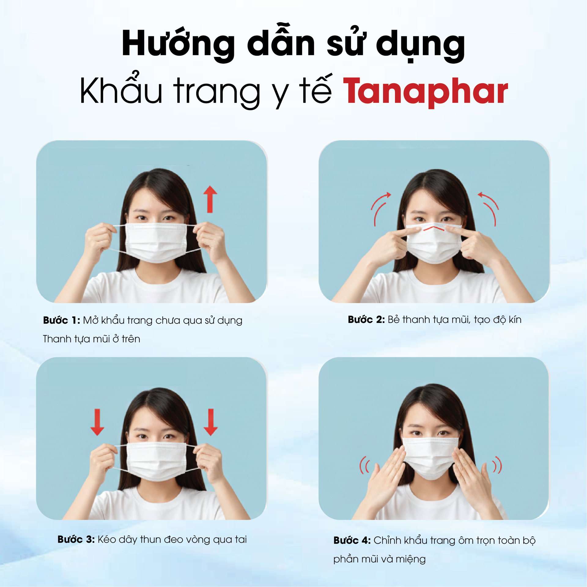 Khẩu Trang Y Tế 4 Lớp TANAPHAR - Hộp 50 chiếc BH245159 1
