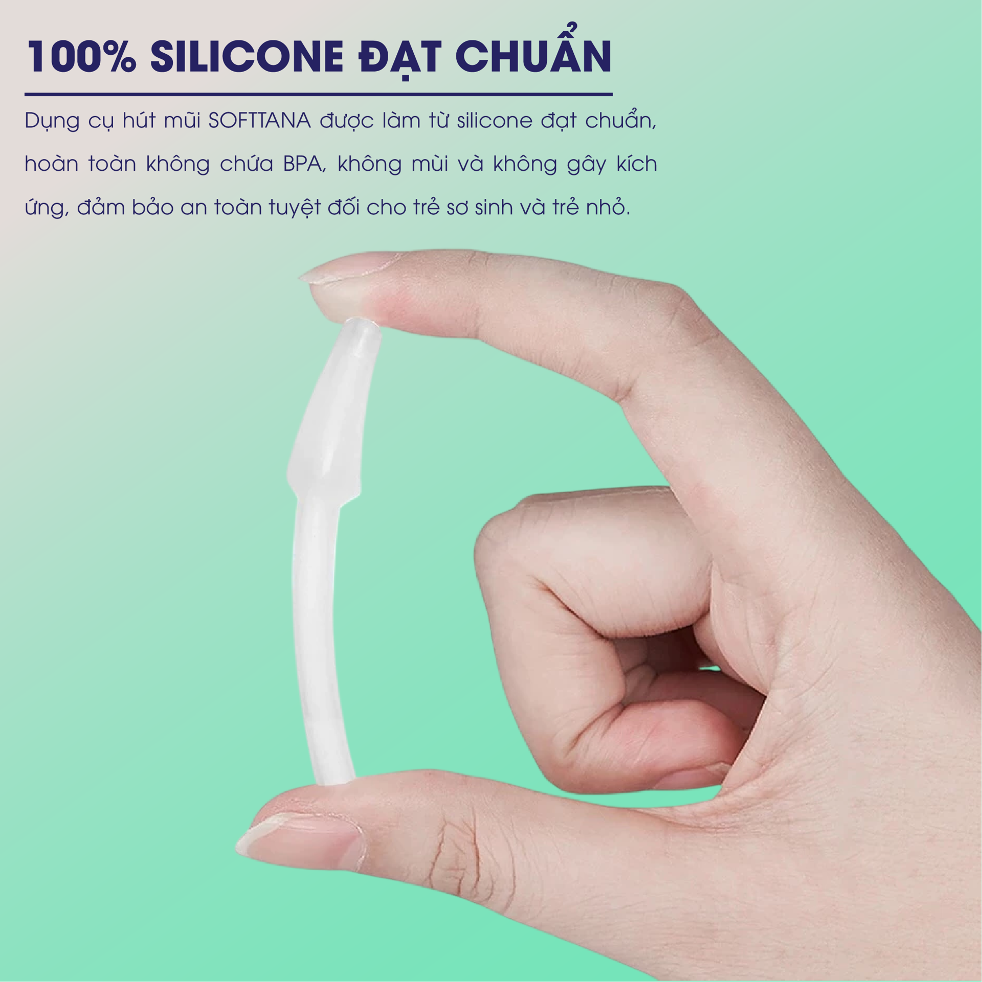 Dụng Cụ Hút Mũi Đầu Mềm Silicone SOFTTANA BH245180 2