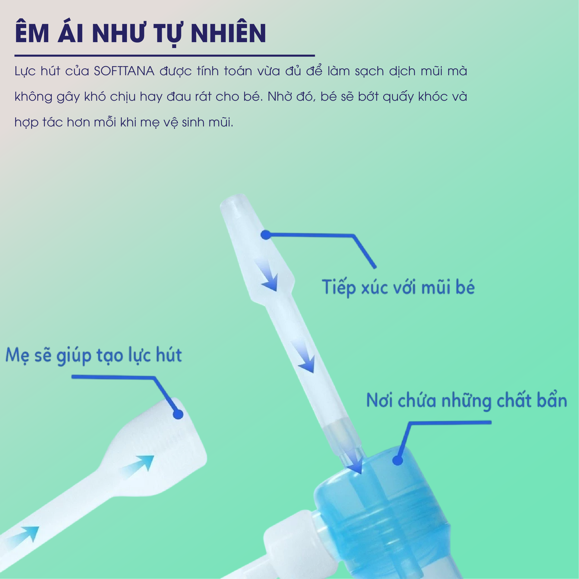 Dụng Cụ Hút Mũi Đầu Mềm Silicone SOFTTANA BH245180 4