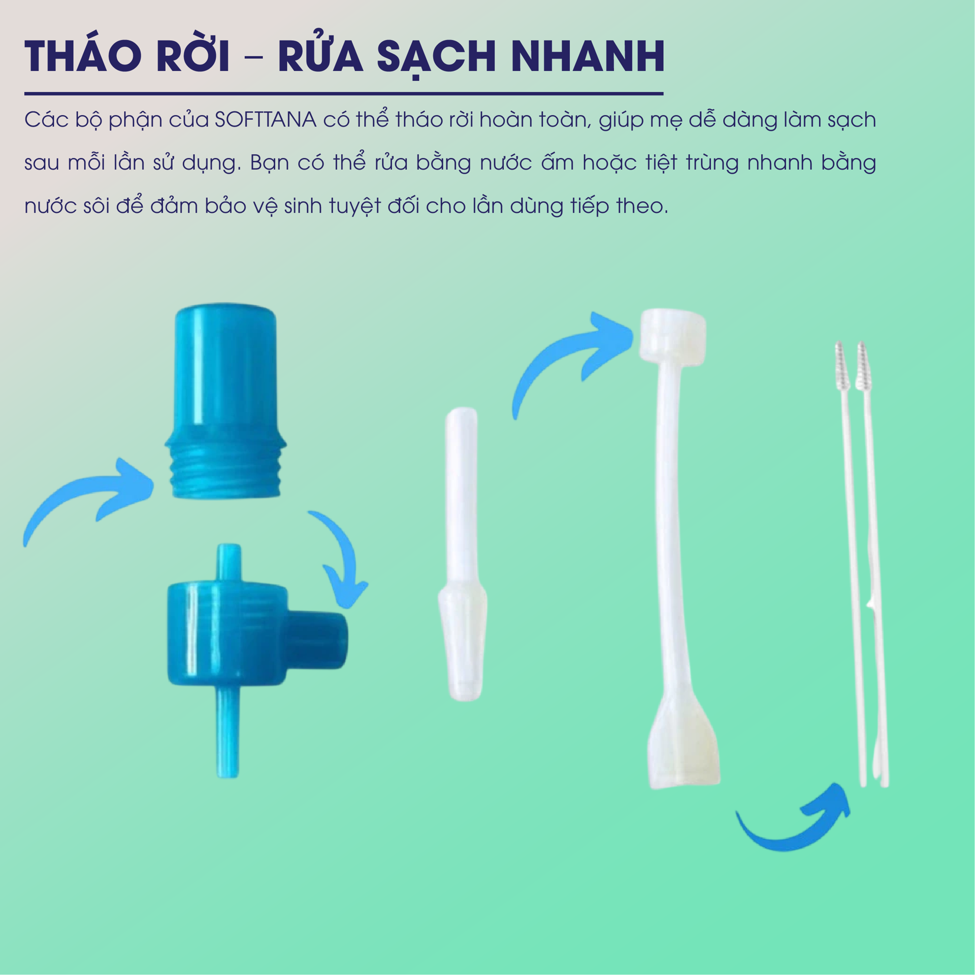 Dụng Cụ Hút Mũi Đầu Mềm Silicone SOFTTANA BH245180 5