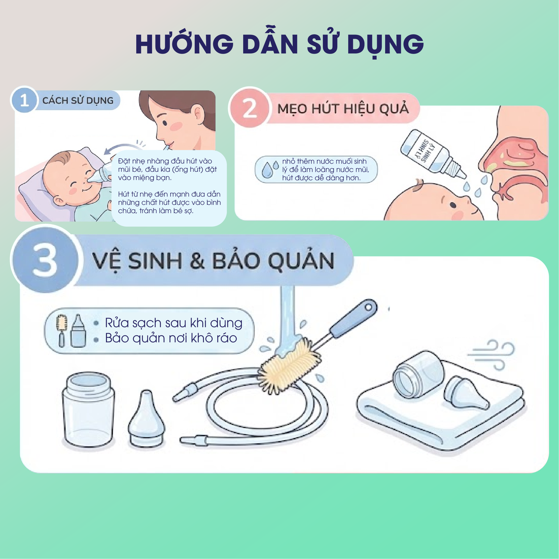 Dụng Cụ Hút Mũi Đầu Mềm Silicone SOFTTANA BH245180 1