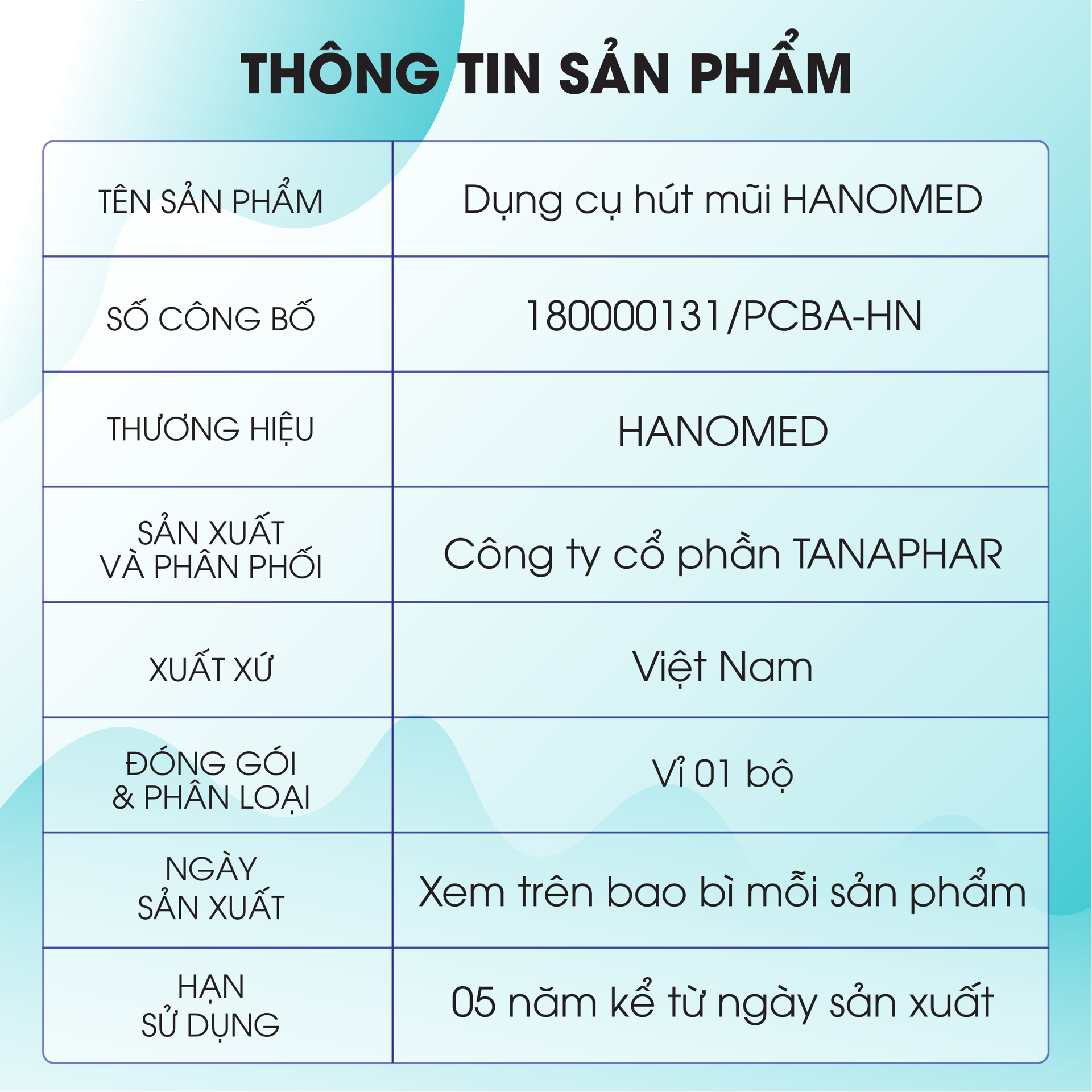 Dụng Cụ Hút Mũi HANOMED BH245156 2