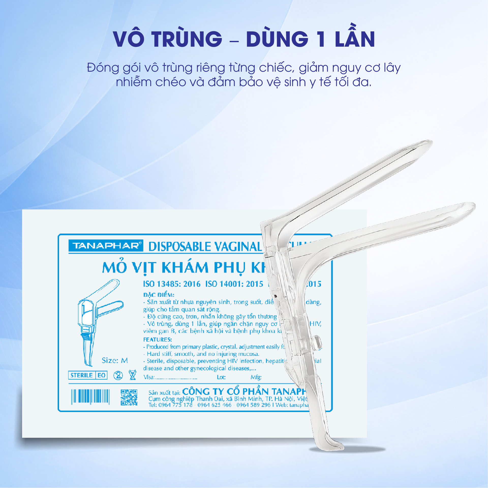 Mỏ Vịt Khám Phụ Khoa TANAPHAR - Combo 10 Túi BH245160 4