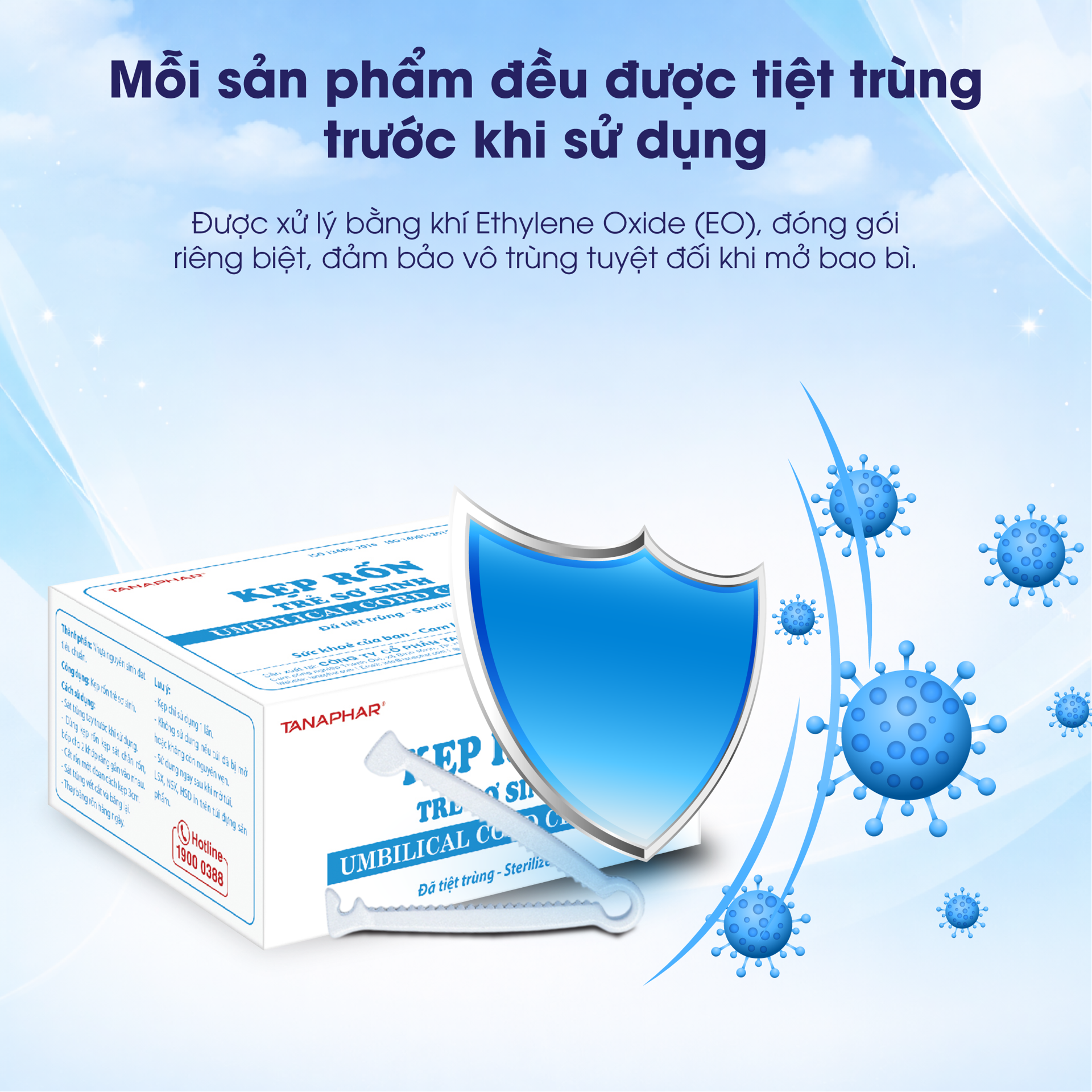 Kẹp Rốn Trẻ Sơ Sinh TANAPHAR BH245182 2