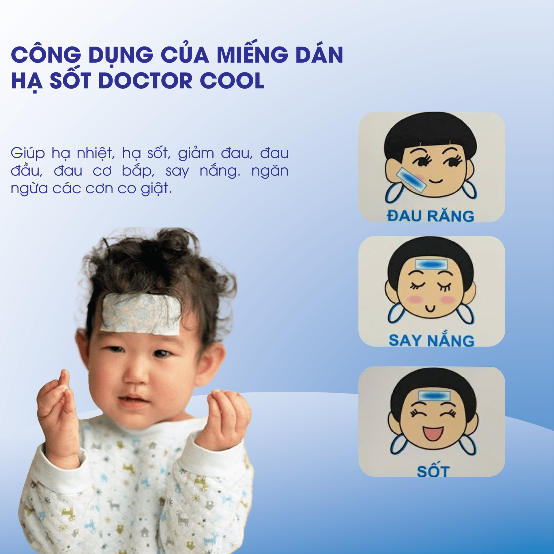 Miếng dán hạ sốt DOCTORCOOL dùng cho trẻ sơ sinh BH245153 2