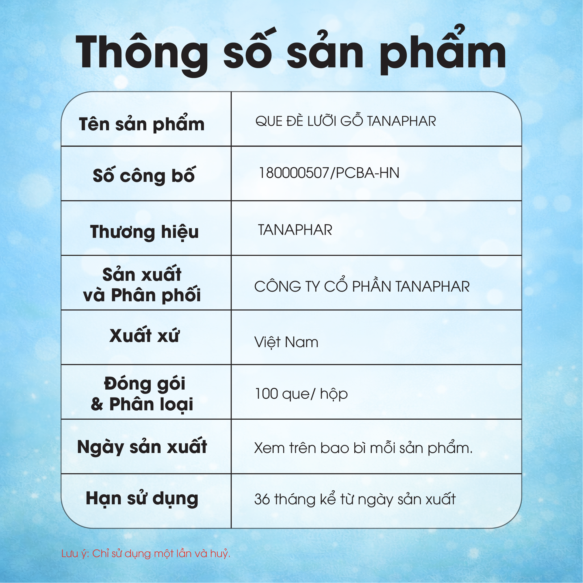 Que Đè Lưỡi Gỗ TANAPHAR BH245166 2