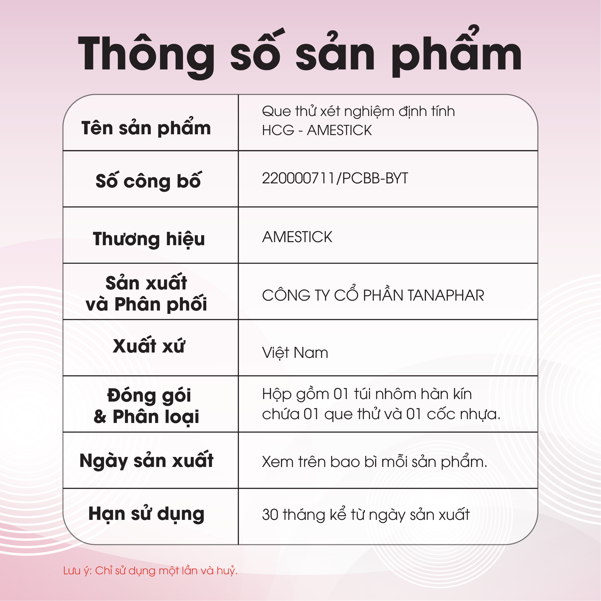Combo 3 Que Thử Thai AMESTICK BH245187 3
