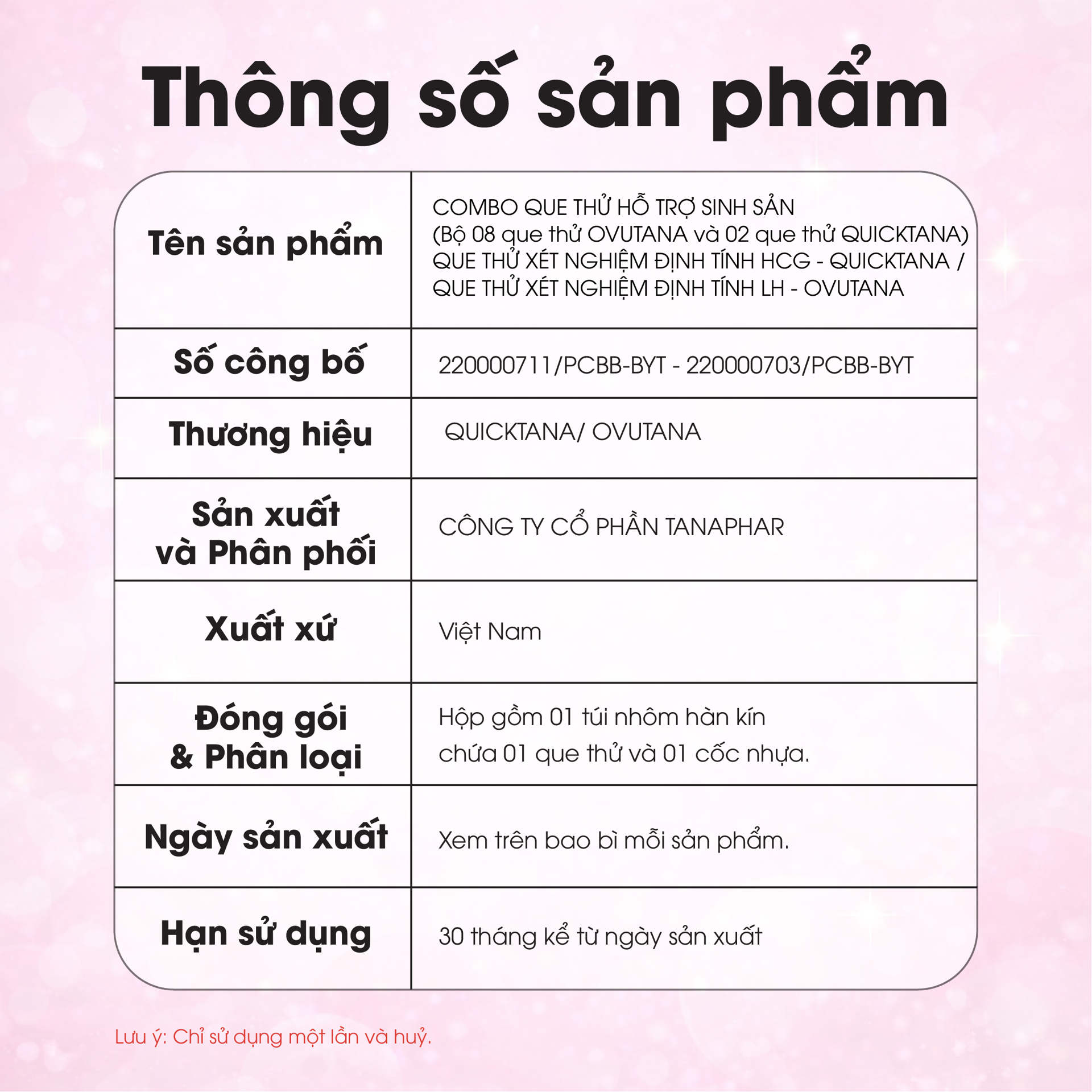 Combo 3 Que thử xét nghiệm định tính HCG - QUICKTANA BH245188 3