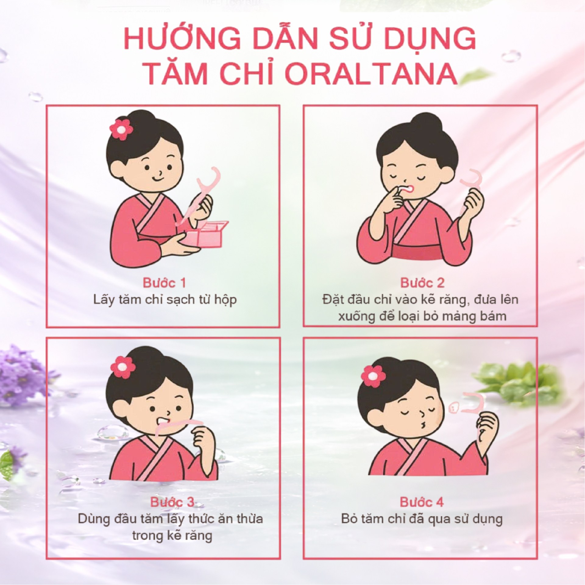 Tăm Chỉ Nha Khoa Oraltana lọ 50 chiếc BH245175 1