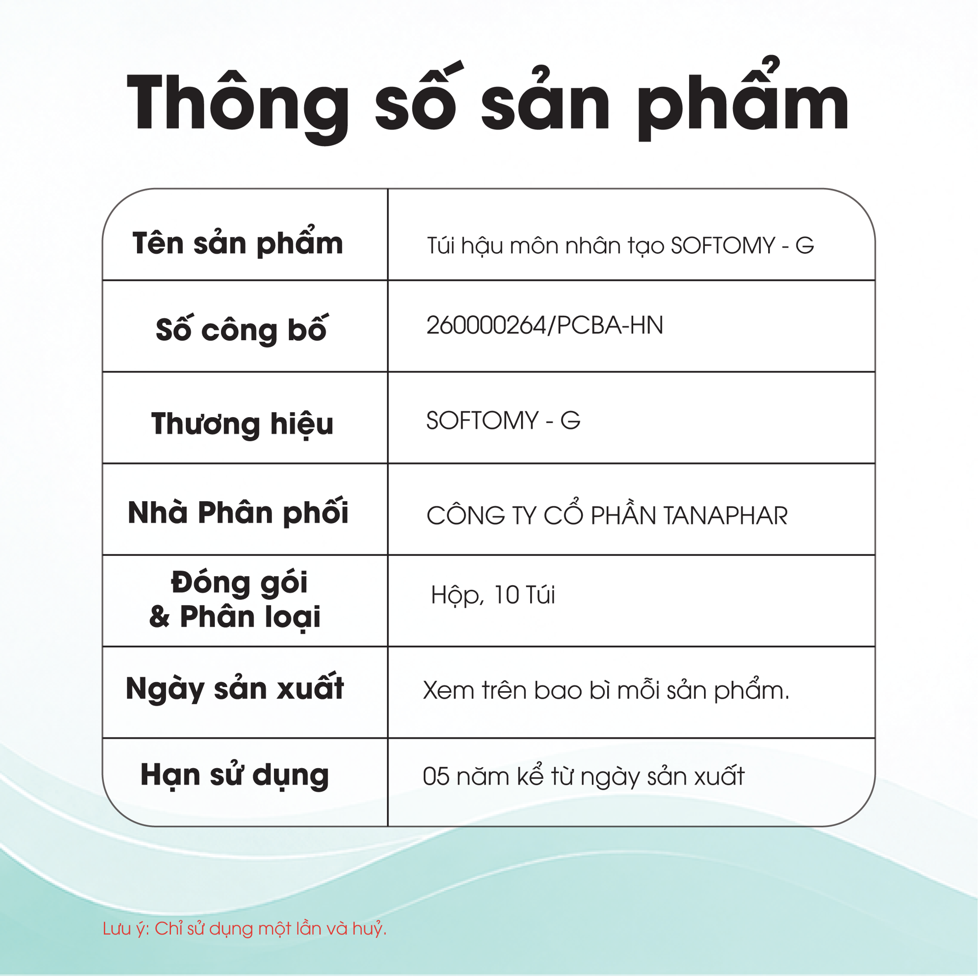 SOFTOMY - G – Túi Hậu Môn Nhân Tạo (10 túi/hộp) BH245193 2